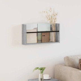 vidaXL Estante de Revistas com prateleira Cinza Sonoma 60 x 12 x 30 cm