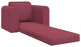 Sofá Cama 2 em 1 Bordô 98x71x83 cm Tecido