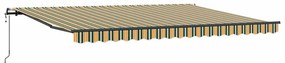 Sombrinha Retrátil Automática Verde e Amarelo 450 x 350 cm