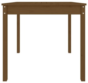 Mesa jardim 82,5x82,5x76cm madeira de pinho maciça castanho-mel