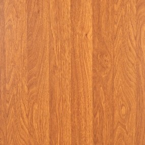 7 pcs conjunto de jantar em MDF e aço castanho