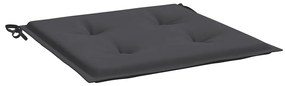 Almofadões p/ cadeiras de jardim 2 pcs tecido oxford antracite