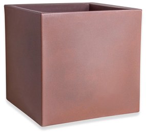 Vaso Plástico Cubo Bronze N.50 50X50X50cm