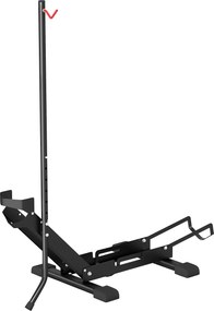 Suporte para bicicletas com altura ajustável, suporte de chão autônomo e dobrável para bicicletas de 20 a 29 polegadas, preto