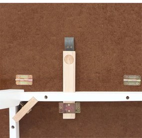 Mesa de jantar madeira seringueira maciça branco