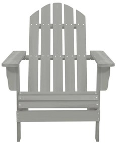 Cadeira de jardim Adirondack com mesa madeira de abeto cinzento