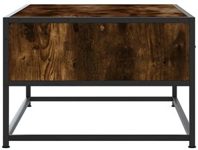 Mesa de centro 100x50x35cm deriv. madeira/metal carvalho fumado