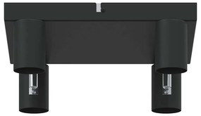 Spotlight de Tecto 4 Vias Ajustável Preto E27