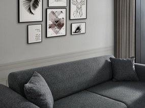 Sofá-Cama de 3 Lugares Cofi – Cinzento Claro – 222x90x80 cm