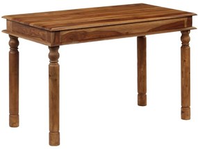 Mesa de jantar em madeira de sheesham maciça 120x60x77 cm