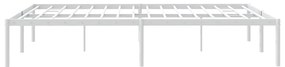 Estrutura de cama 150x200 cm metal branco