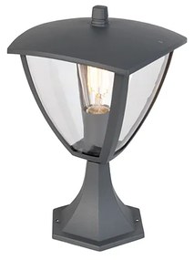 Lanterna de exterior moderna base cinzento escuro - Platar Moderno