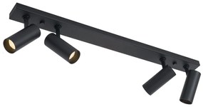 Plafon moderno preto incluindo LED regulável 4 luzes - Tate Moderno