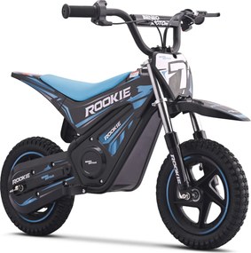 Mota elétrica para crianças ROOKIE 24 V (12"), bateria de lítio, motor sem escovas de 250 W, travão de disco Azul
