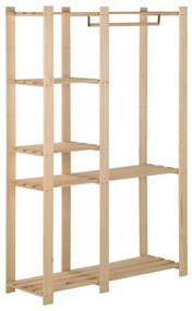 Suporte para roupas 110x38x170 cm madeira de pinho maciça
