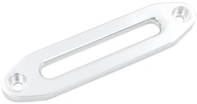 vidaXL Guia de cabos para guincho 254 mm alumínio prateado