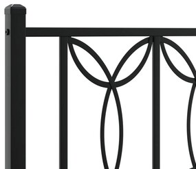Cabeceira de cama 120 cm metal preto