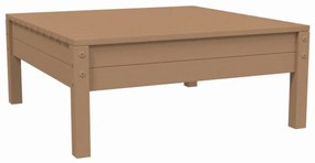 3 pcs conjunto lounge jardim c/ almofadões creme pinho maciço