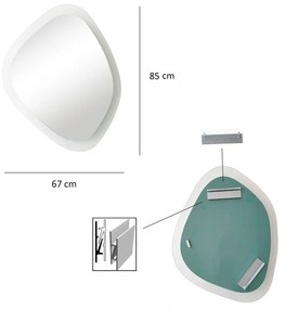 Espelho Aqua – Transparente – 67x85 cm