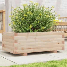 vidaXL Vaso/floreira de jardim 70x40x26,5 cm madeira de pinho maciça