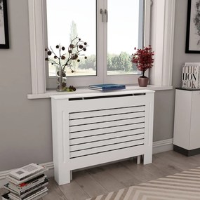 3051374 vidaXL Coberturas de radiador 2 pcs 112x19x81,5 cm MDF branco