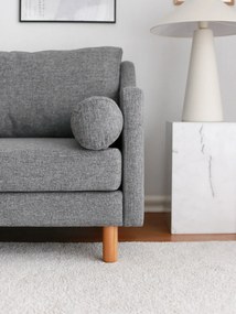 Sofá de Três Lugares Nordi – Cinza – 196x82x93 cm