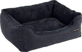Cama para cães com capa removível, 70 x 55 x 21 cm cinzento escuro