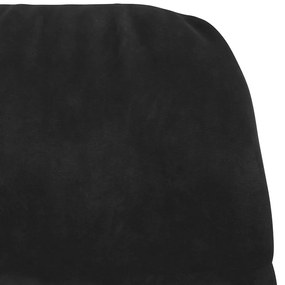 Cadeira de baloiço veludo preto