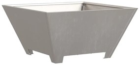 Fogueira vidaXL Quadrada 60x60x30 cm Aço Envelhecido