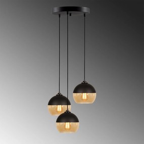 Chandelier Camini – Preto Mel – 45 cm