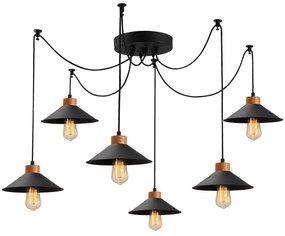 Candeeiro de Teto Manavgat – Preto – Diâmetro 144 cm, Altura 100 cm