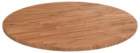 342961 vidaXL Tampo de mesa redondo Ø60x1,5cm carvalho tratado castanho-claro