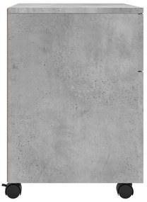 Arquivador móvel 45x38x54 cm derivados madeira cinza cimento
