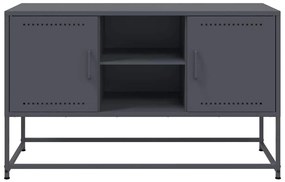 Móvel de TV 100,5x39x60,5 cm aço antracite