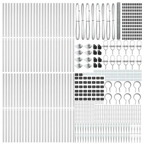 Cerca Hexagonal vidaXL 1,5x100 m Aço Galvanizado