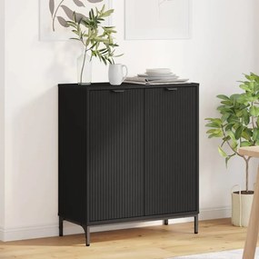 vidaXL Buffet Preto 69.5 x 33 x 82 cm Madeira processada