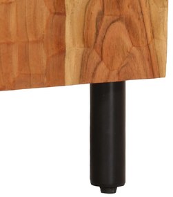 Mesa de cabeceira 50x33x60 cm madeira de acácia maciça