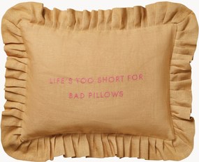 Capa de almofada em algodão artesanal Quote