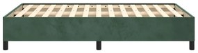 Estrutura de cama com colchão verde escuro 120x190 cm Veludo