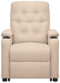 Poltrona de massagens tecido cor creme