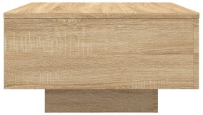 Mesa de centro com luzes LED 55x55x31 cm carvalho sonoma
