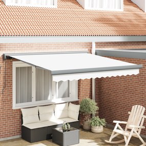 Toldo Manual Retrátil vidaXL Branco 350x250 cm