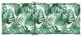Almofadões cadeira de encosto alto 4 pcs tecido folhas