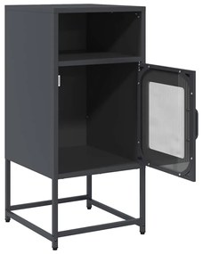 Mesa de cabeceira 36x39x78 cm aço laminado a frio antracite