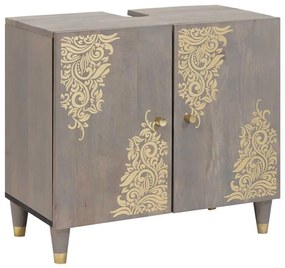 vidaXL Armário de lava-louça com armazenamento Cinzeto 62 x 33 x 58 cm