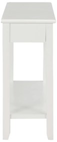 Mesa consola 110x35x80 cm madeira branco
