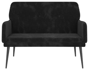 Banco 108x79x79 cm veludo preto