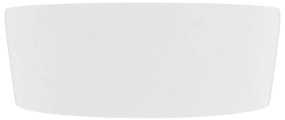 Lavatório com extravasamento 36x13 cm cerâmica branco mate