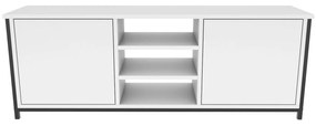 Móvel de TV Otis – Preto e Branco – 140 cm x 35,3 cm x 50,8 cm