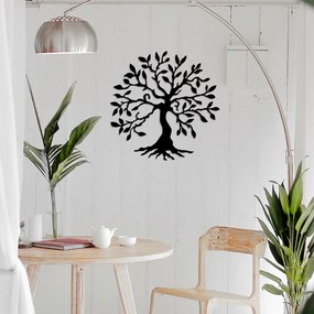 Acessório Decorativo de Parede Metal-453 – Preto – 60 x 60 cm